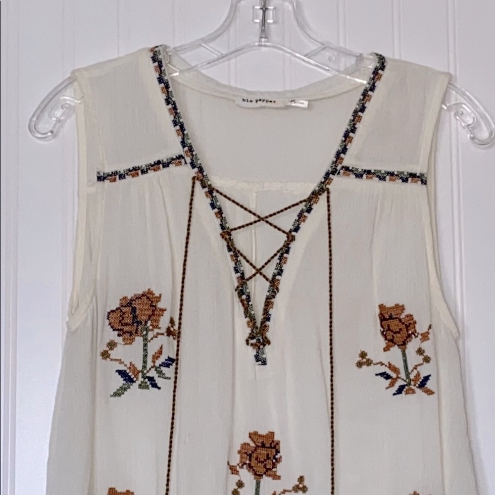 Anthropologie Blu Pepper Boho Blouse - Picture 2 of 5
